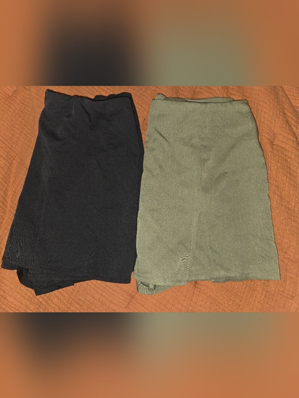 Set of Skorts - Black and Olive